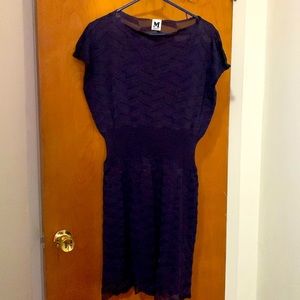 Gorgeous deep royal purple fit-and-flare dress. Size 48/12, stored flat.